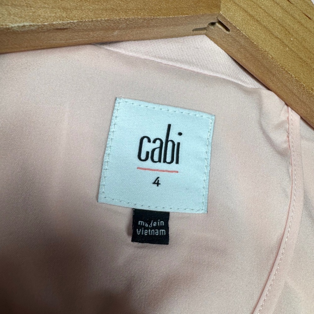 Cabi Grace Blazer 4 Carnation Pink Preppy Career Casual Stretch Cotton Excellent - Picture 8 of 13